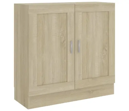 Grāmatu Skapis, Ozolkoka Krāsa 82,5X30,5X80Cm Inženierijas Koks Vidaxl