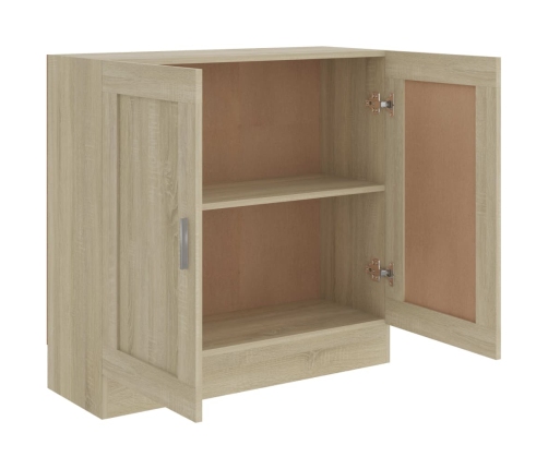 Grāmatu Skapis, Ozolkoka Krāsa 82,5X30,5X80Cm Inženierijas Koks Vidaxl