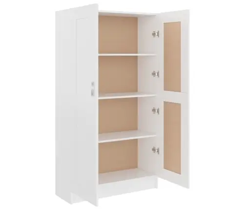 Grāmatu Skapis, Balts, 82,5X30,5X150 Cm, Inženierijas Koks Vidaxl