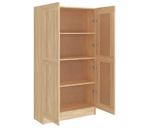 Spintelė Knygoms, Ąžuolo, 82,5X30,5X150cm Apdirbta Mediena