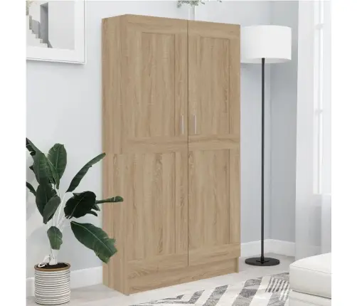 Spintelė Knygoms, Ąžuolo, 82,5X30,5X150cm Apdirbta Mediena