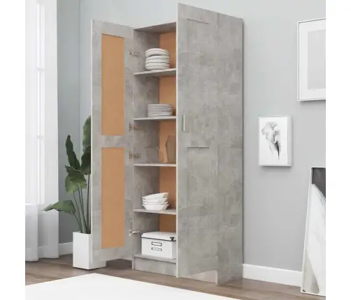 Raamaturiiul Betoonhall 82,5 X 30,5 X 185,5 Cm Tehispuit