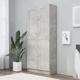 Spintelė Knygoms, Betono, 82,5X30,5X185,5cm Apdirbta Mediena