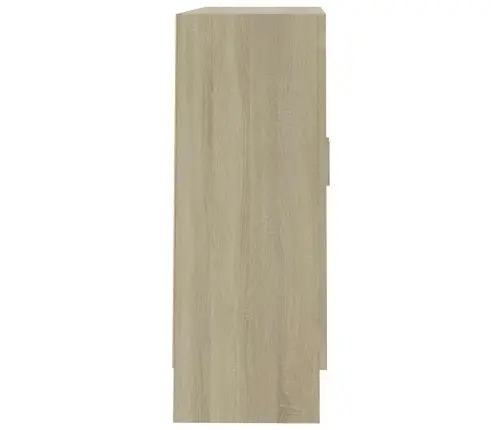 Vitrīna, Ozolkoka Krāsā, 82,5X30,5X80 Cm, Inženierijas Koks Vidaxl
