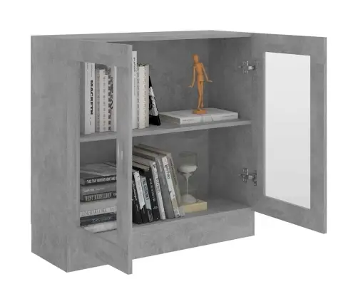 Vitriinkapp Betoonhall 82,5 X 30,5 X 80 Cm Tehispuit