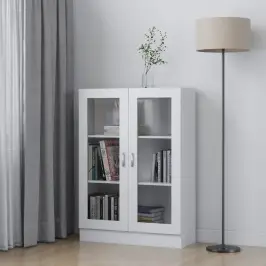 Vitriinkapp Valge 82,5 X 30,5 X 115 Cm Tehispuit Vitriinkapp Valge 82,5 X 30,5 X 115 Cm Tehispuit