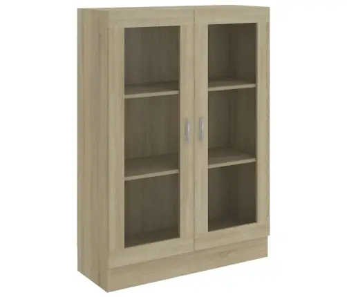 Vitrīna, Ozolkoka Krāsā, 82,5X30,5X115 Cm, Inženierijas Koks Vidaxl