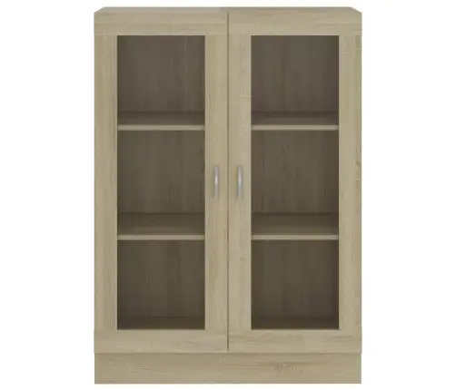 Vitrīna, Ozolkoka Krāsā, 82,5X30,5X115 Cm, Inženierijas Koks Vidaxl