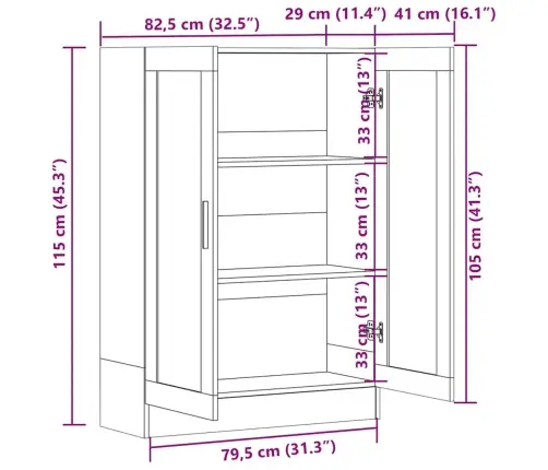 Vitrininė Spintelė, Betono, 82,5X30,5X115cm Apdirbta Mediena Vitrininė Spintelė, Betono, 82,5X30,5X115cm Apdirbta Mediena