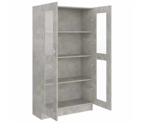 Vitriinkapp Betoonhall 82,5 X 30,5 X 150 Cm Tehispuit