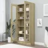 Vitriinkapp, Sonoma Tamm, 82,5X30,5X185 Cm Tehispuit