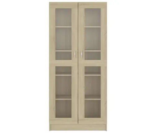Vitriinkapp, Sonoma Tamm, 82,5X30,5X185 Cm Tehispuit