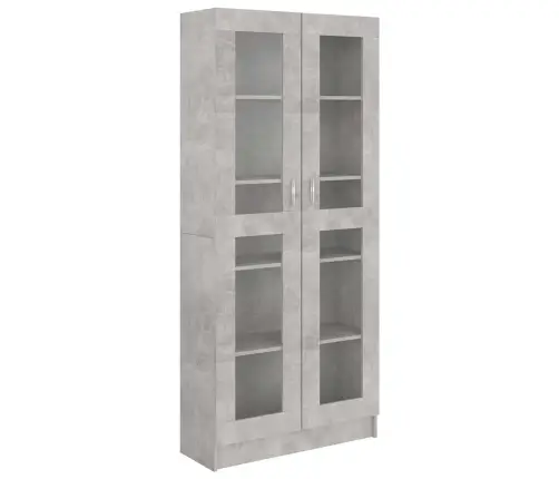 Vitriinkapp Betoonhall 82,5X30,5X185,5 Cm Tehispuit
