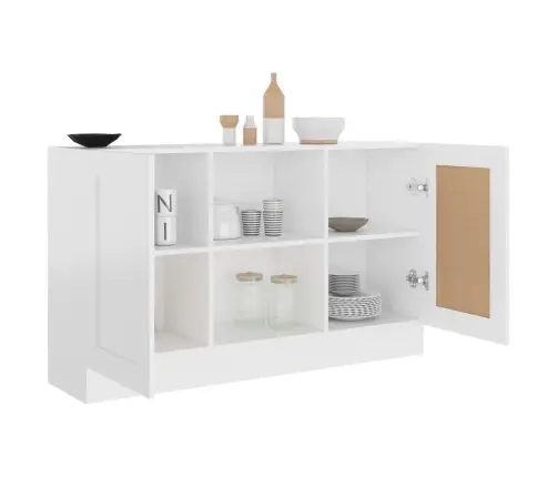 Kumode, Balta, 120X30,5X70 Cm, Inženierijas Koks Vidaxl