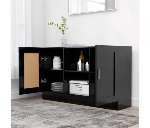 Kumode, Melna, 120X30,5X70 Cm, Inženierijas Koks Vidaxl