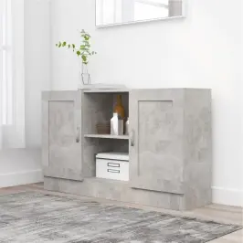 Kumode, Betona Pelēka, 120X30,5X70 Cm, Inženierijas Koks Vidaxl