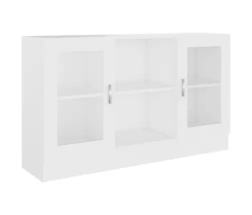 Vitriinkapp Valge 120X30,5X70 Cm Tehispuit