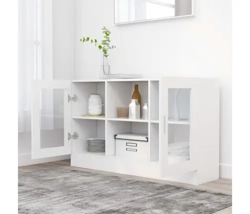 Vitriinkapp Valge 120X30,5X70 Cm Tehispuit