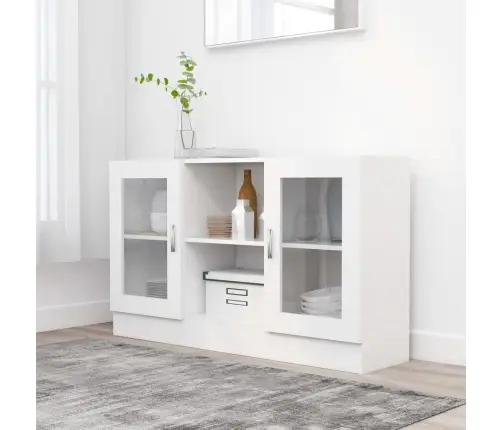 Vitriinkapp Valge 120X30,5X70 Cm Tehispuit