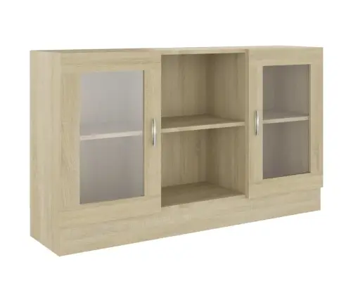 Vitriinkapp Sonoma Tamm 120 X 30,5 X 70 Cm Tehispuit
