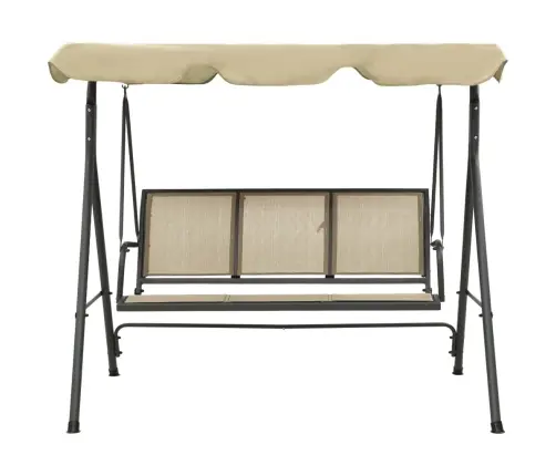 Sodo Sūpynės Su Stogeliu, Antracito Ir Smėlio Spalvos