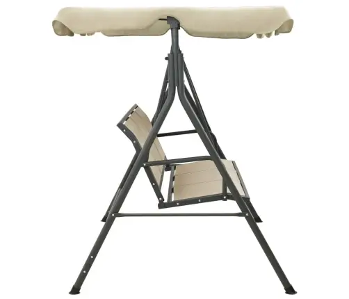 Sodo Sūpynės Su Stogeliu, Antracito Ir Smėlio Spalvos