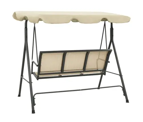 Sodo Sūpynės Su Stogeliu, Antracito Ir Smėlio Spalvos