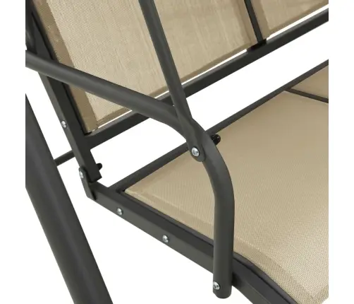 Sodo Sūpynės Su Stogeliu, Antracito Ir Smėlio Spalvos