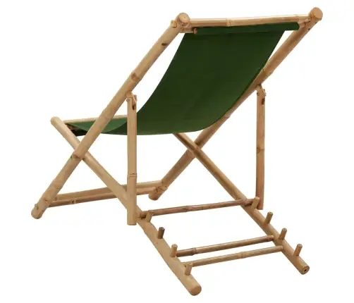 Bambusest Ja Kangast Lamamistool, Roheline
