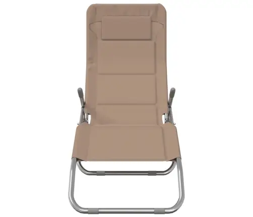 Kokkupandavad Päevitustoolid 2 Tk, Pruunikashall