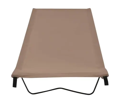 Kempinga Gultas, 2 Gb., 180X60X19Cm, Pelēkbrūns Audums, Tērauds Vidaxl