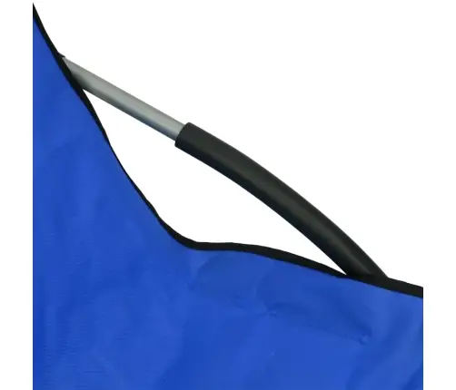 Salokāmi Pludmales Krēsli, 2 Gab., Zils Audums Vidaxl