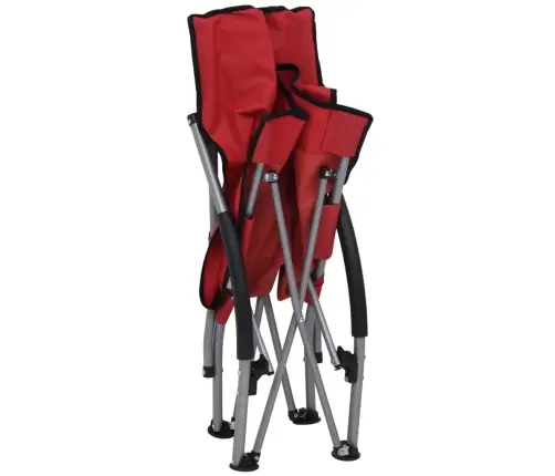 Sulankstomos Paplūdimio Kėdės, 2Vnt., Raudonos Spalvos, Audinys