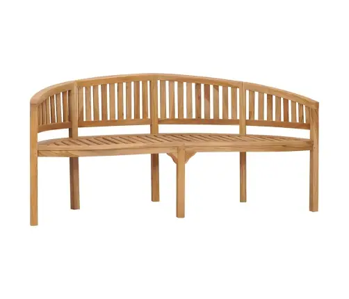 Banāna Formas Sols, 180 Cm, Masīvs Tīkkoks Vidaxl