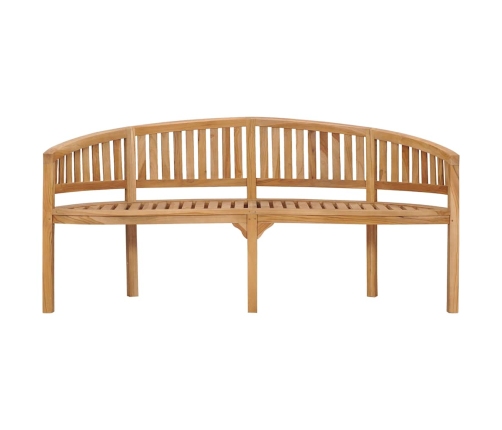 Banāna Formas Sols, 180 Cm, Masīvs Tīkkoks Vidaxl