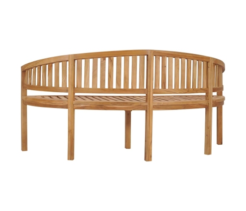 Banāna Formas Sols, 180 Cm, Masīvs Tīkkoks Vidaxl
