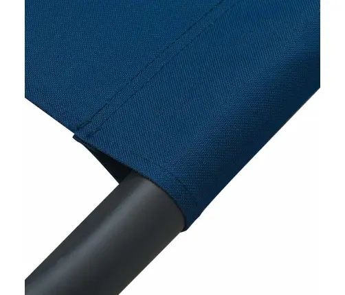 Āra Atpūtas Gulta Ar Jumtu Un Spilveniem, Zila Vidaxl