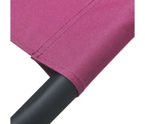 Āra Atpūtas Gulta Ar Jumtu Un Spilveniem, Rozā Vidaxl