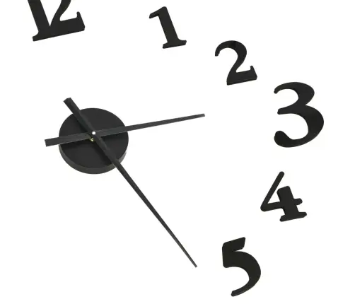 3D Sienas Pulkstenis Moderns Dizains Melns Balts 100 Cm Xxl Vidaxl