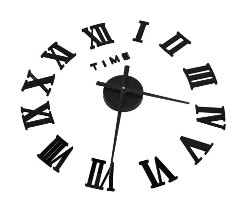 3D Sienas Pulkstenis, Moderns Dizains, Melns, 100 Cm, Xxl Vidaxl