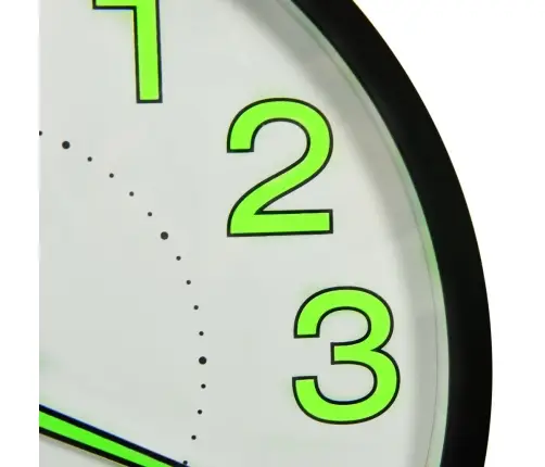 Sienas Pulkstenis, Izgaismots, Melns, 30 Cm Vidaxl