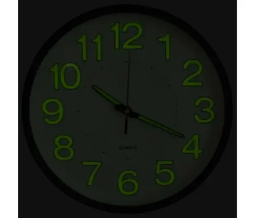 Sienas Pulkstenis, Izgaismots, Melns, 30 Cm Vidaxl