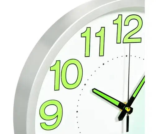 Sienas Pulkstenis, Izgaismots, Balts, 30 Cm Vidaxl