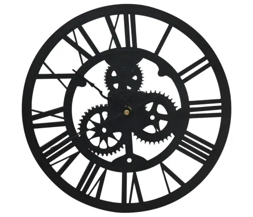Sieninis Laikrodis, Juodos Spalvos, 30cm Akrilas