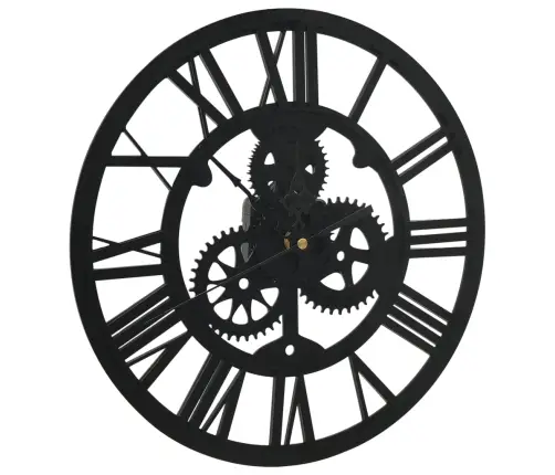 Sieninis Laikrodis, Juodos Spalvos, 30cm Akrilas