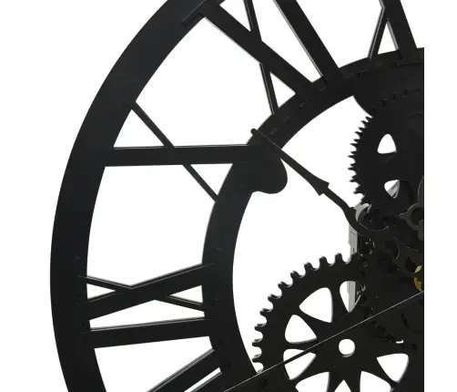 Sieninis Laikrodis, Juodos Spalvos, 30cm Akrilas