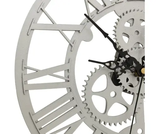 Sieninis Laikrodis, Sidabrinės Spalvos, 30cm Akrilas