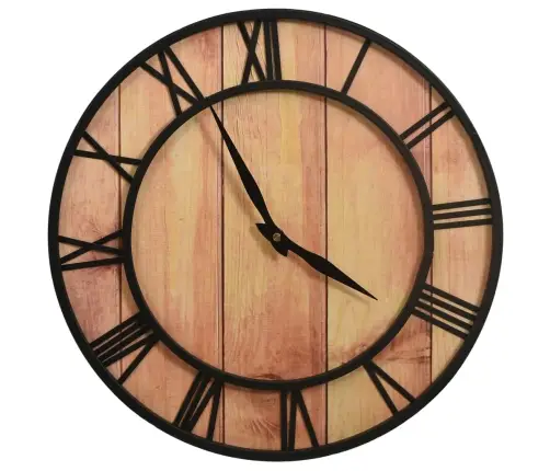 Seinakell, 39 cm Pruun Ja Must, Mdf Ja Raud