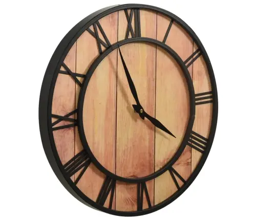 Seinakell, 39 cm Pruun Ja Must, Mdf Ja Raud