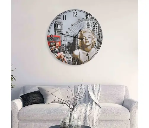 Vintāžas Sienas Pulkstenis, 60 Cm Vidaxl